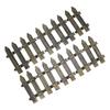 10pcs Miniature Fence Lifelike Rustic Decorative Plastic Small Fence Ornament for Hotel Shopping