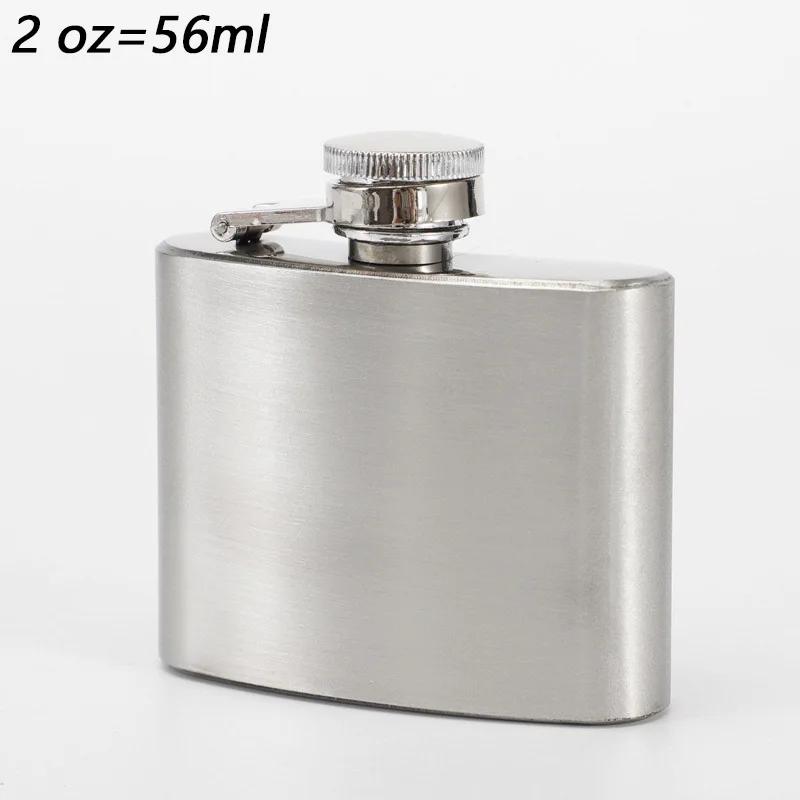 1-10 Oz Hip Flask High Quality Wine Whisky Pot Bottle Hip Flasks Drinker Alcohol Bottle Portable Drinkware Stainless Steel