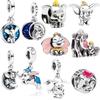 New Cute Dumbo Charm Bead Fit European Original Silver Bracelet DIY Jewelry Gift Accessories for Women