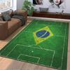 Brazil Football Field Design suitable as a non-slip mat for the living room or bedroom sofa