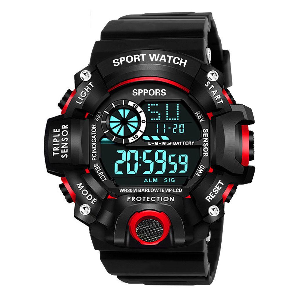Multifunctional Waterproof Luminous Sport Watch for Junior and Senior Students