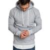 Neuer Herrenpullover mit Kapuze und einfarbigem Muster