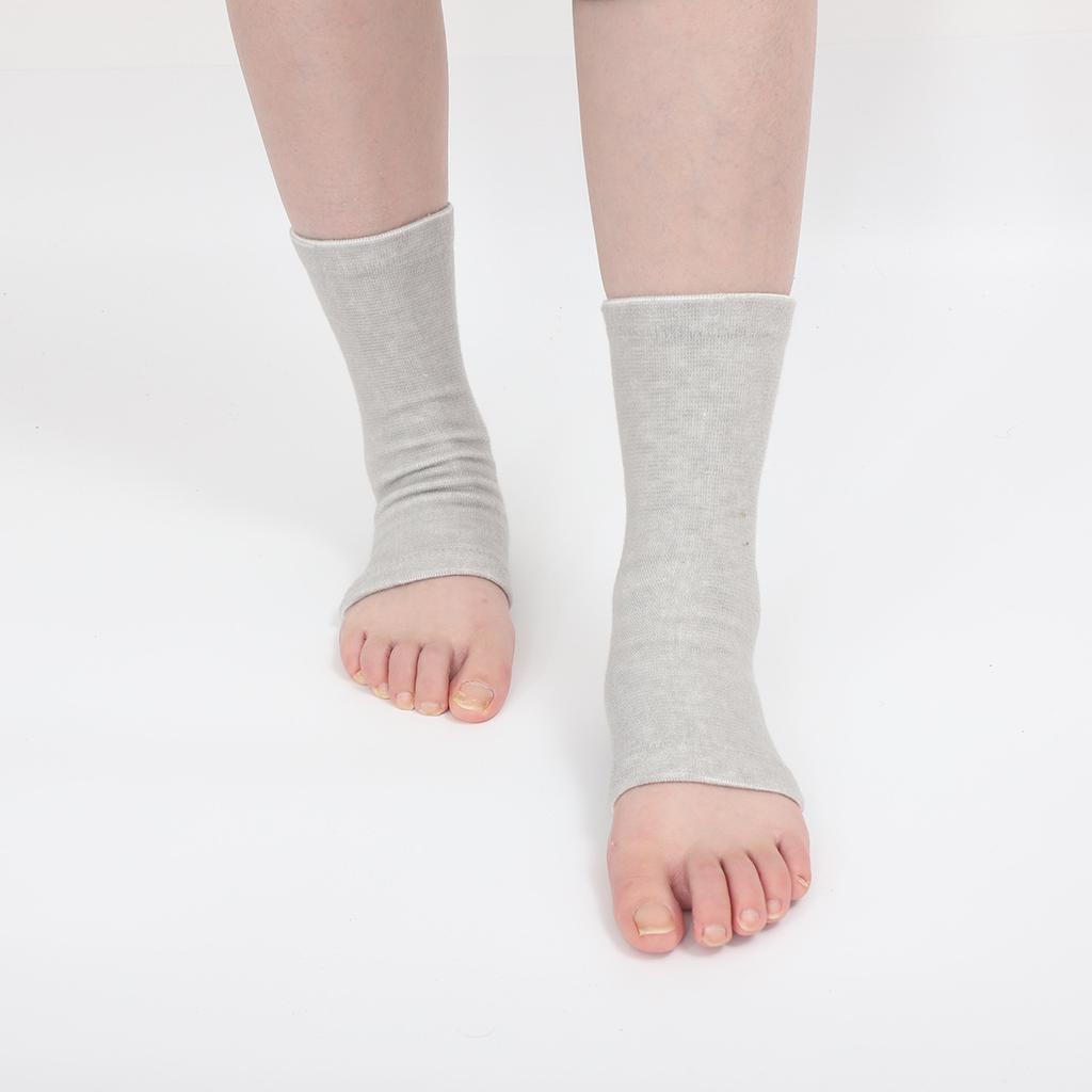 Cavigliera in Bambù Fitness Traspirante Elastica Sportiva Manicotto di Supporto Compressione Caviglia Maniche per Piede