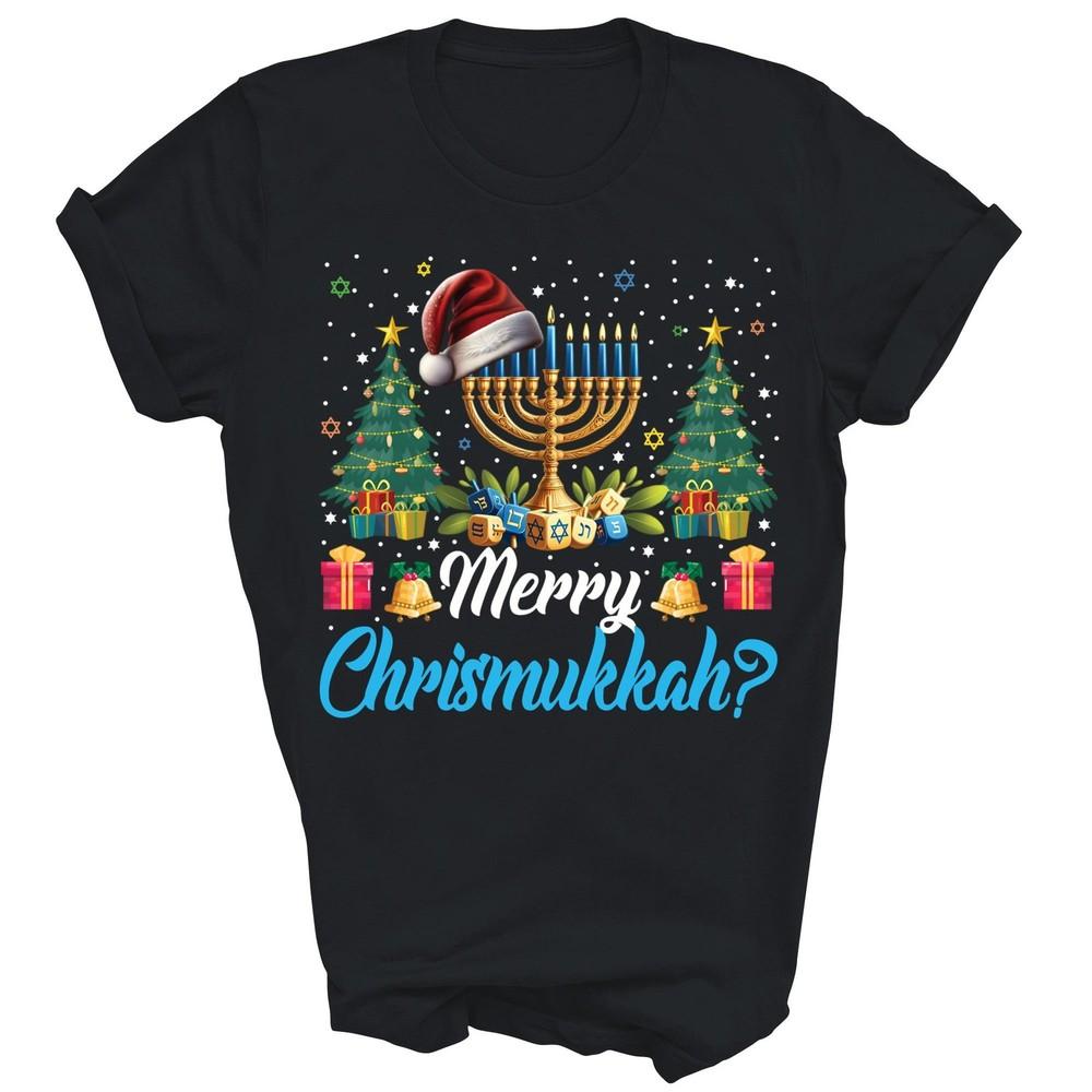 

Merry Chrismukkah Christmas Hanukkah Unisex Shirt Gift 3XL