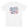 Happy Fourth of July USA Independence Day Patriotic Short Sleeve Unisex T Shirt