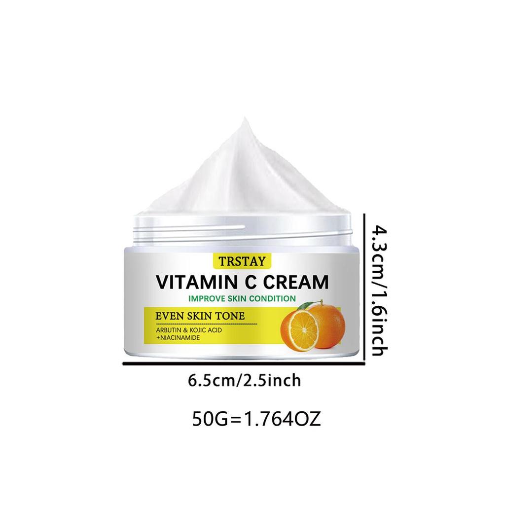 Bieliaci krém s antioxidačnými vlastnosťami na rozjasnenie pleti, obsahujúci krém s vitamínom C pre rovnomerný tón pleti, hydratačný a hydratačný krém