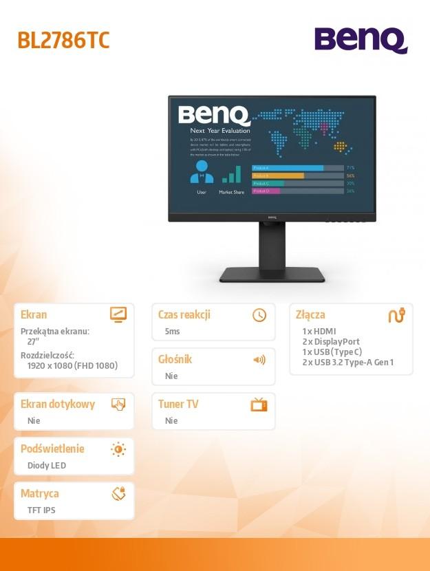 BenQ 27''BL2786TC LED 5ms/IPS/HDMI/100Hz