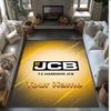 JCB Crystal Velvet Rug, Custom Name Text Personalized Non‑Slip Floor Mat for Home Decor Gift