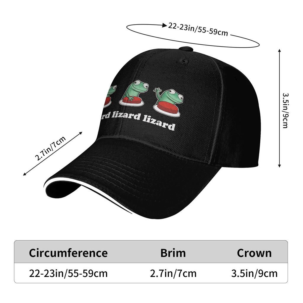 Tom Eidechse Lustiges Meme Baseballkappen Mode Sandwich Hut Unisex Stil Verstellbarer Sonnenhut Sport