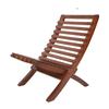 Holzstuhl Dunkelbraun Stilvoll Klappbar Ergonomisch Hohe Rückenlehne Stabile Unterstützung Holz Liegestuhl