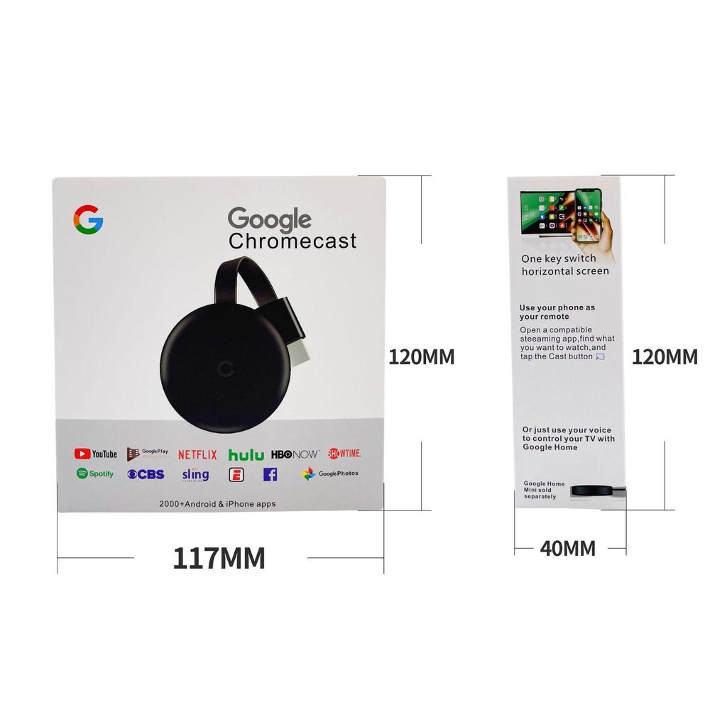 Wireless HDMI Mirroring Device for TV and Mobile - HD Projection, Vertical & Horizontal Screen, Upgraded Version, No Screen Cutting