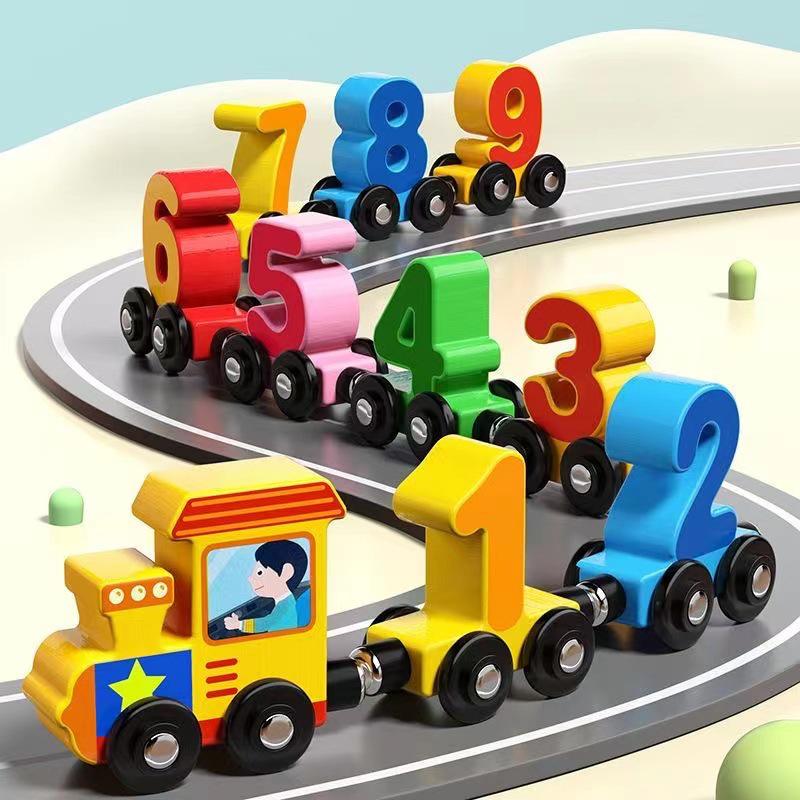 Magnetic Train Toy for Kids - Iron Educational Building Blocks Track, Suitable for Ages 1-6.