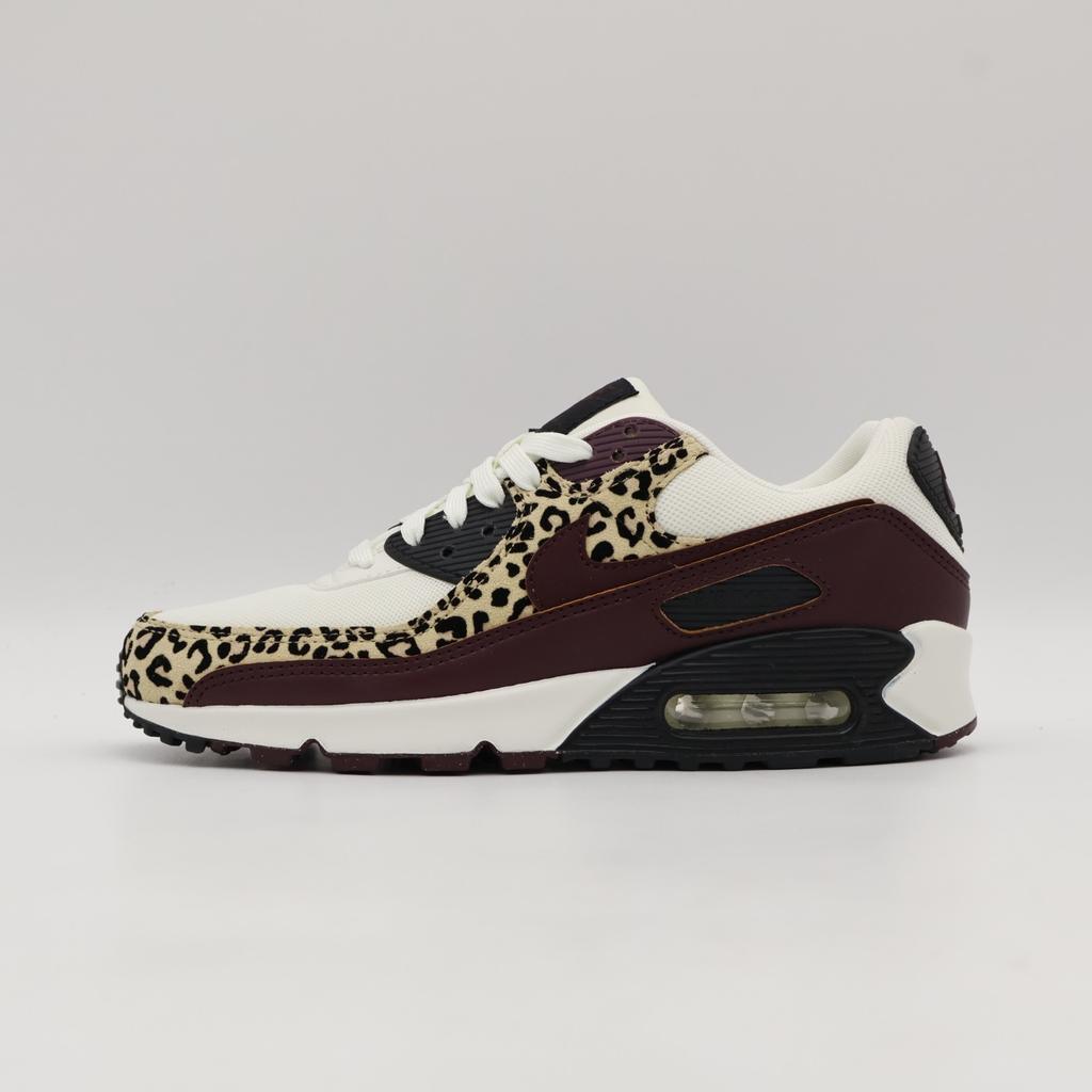 IF1619-102 Nike Women's Air Max 90 Leopard Burgundy (Women's)