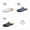 Men's Genuine Leather Closed-Toe Sandals - Breathable Summer Thong Shoes