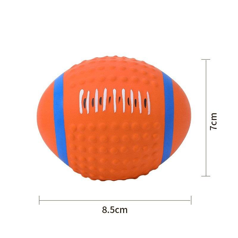 Interactive Dog Chew Toy Squeak Toys Natural Latex Balls Anti Bite for Chihuahua Golden Retriever Small Large Dogs GWF6