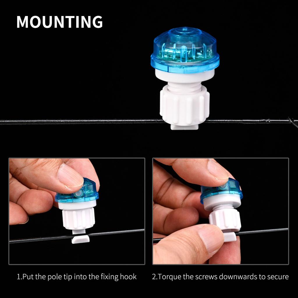 Sensitive Fishing Bites Alarm Indicator Carp Fishing Bites Alarms with LED Light Fishing Bells Clamps On Fishings Rod