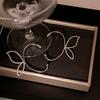 French Romantic Super Fairy Bow Elf Earrings 2022 Tide High Cold Fan Ear Bone Clips Ear Wide Earrings