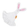 Lawn Goose Clothing Plush Cute Long Ear Easter Bunny Outfit for Goose White Rosy