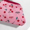 Cherry Cloud Woven Clutch: High-End Knitted Makeup Bag for Commuting and On-the-Go Versatility