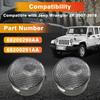 2pcs Side Marker Light Amber Side Marker Light with Clear Lens 68200290AA 68200291AA for Jeep Wrangler JK 2007-2018