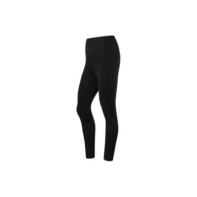 Leggings de Fitness Apertados de Cor Sólida de Cintura Alta Li Ning Feminino Leggings Preto AULU020-3