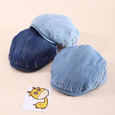 Berretto da Bambino in Denim Stellato Retro Giapponese Primavera 2026: Cappellino da Baseball alla Moda per Ragazzi e Ragazze