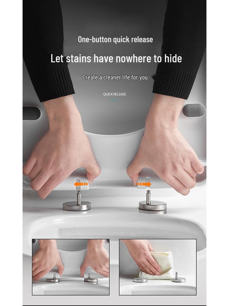 Universeller langsam schließender Schnellverschluss WC-Sitzbezug im altmodischen Stil mit verdicktem Deckel (U/V/O-Typ)