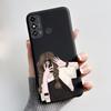 For ZTE Blade A53 Case For ZTE Blade A53 Pro Phone Back Cover Silicone Soft Black TPU Luxury Cute Love Rabbit Funny Bumper Shell