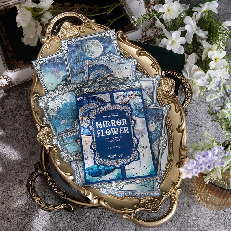 30 pcs Vintage Materials Paper Plant Flowers DIY Scrapbooking Deco Junk Journal Planner Collage Photo Album Background Paper