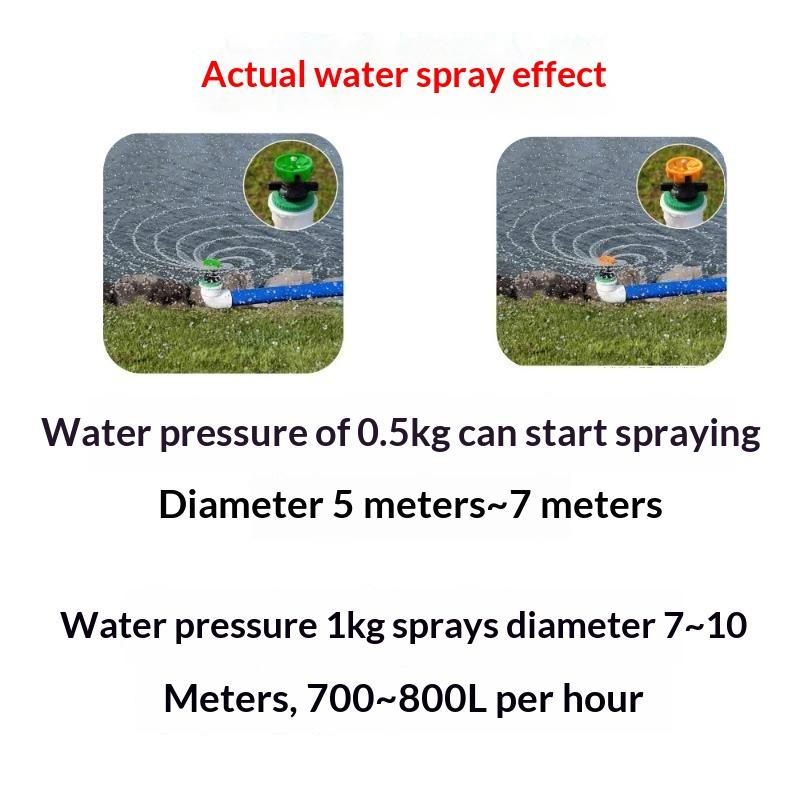 3/5Pcs Scattering Nozzle 360 Degree Rotating Sprinkler Male Thread Irrigation Nozzle Garden Farm Balcony Yard Watering Nozzle
