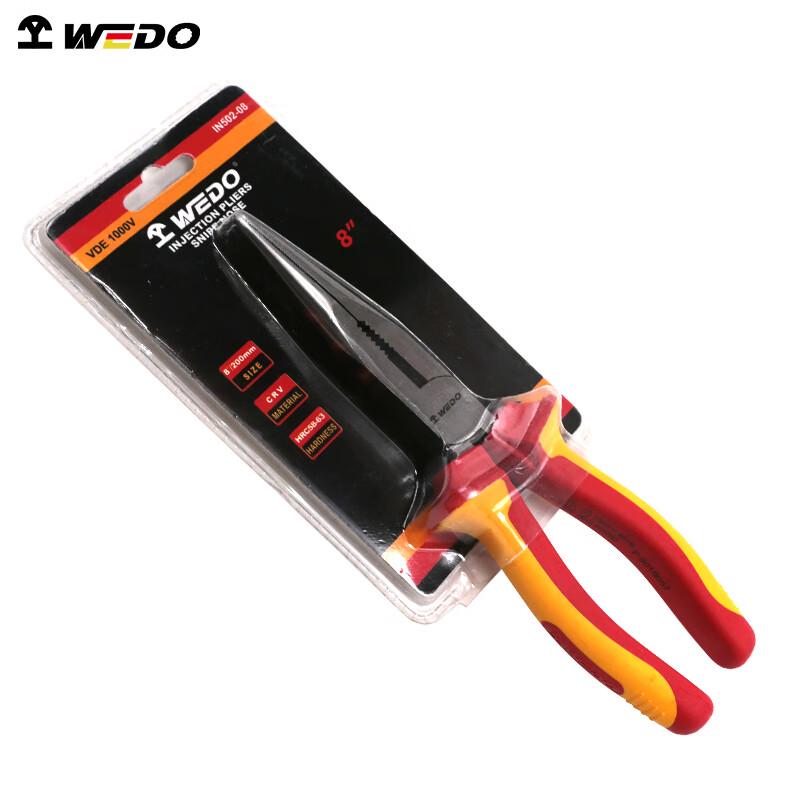 WEDO Insulated German-Style Needle Nose Pliers 6