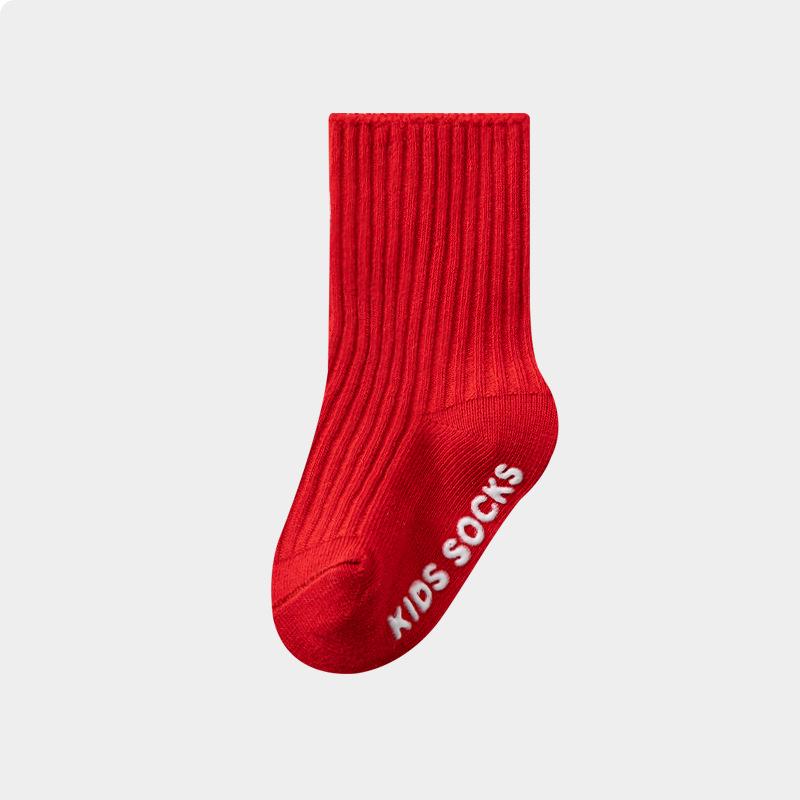 

Унисекс Новорожденные Гребенной Хлопок Нескользящие Носки до Середины Икры на Все Сезоны L (3-5 years, foot length 13-15cm, no dot glue)