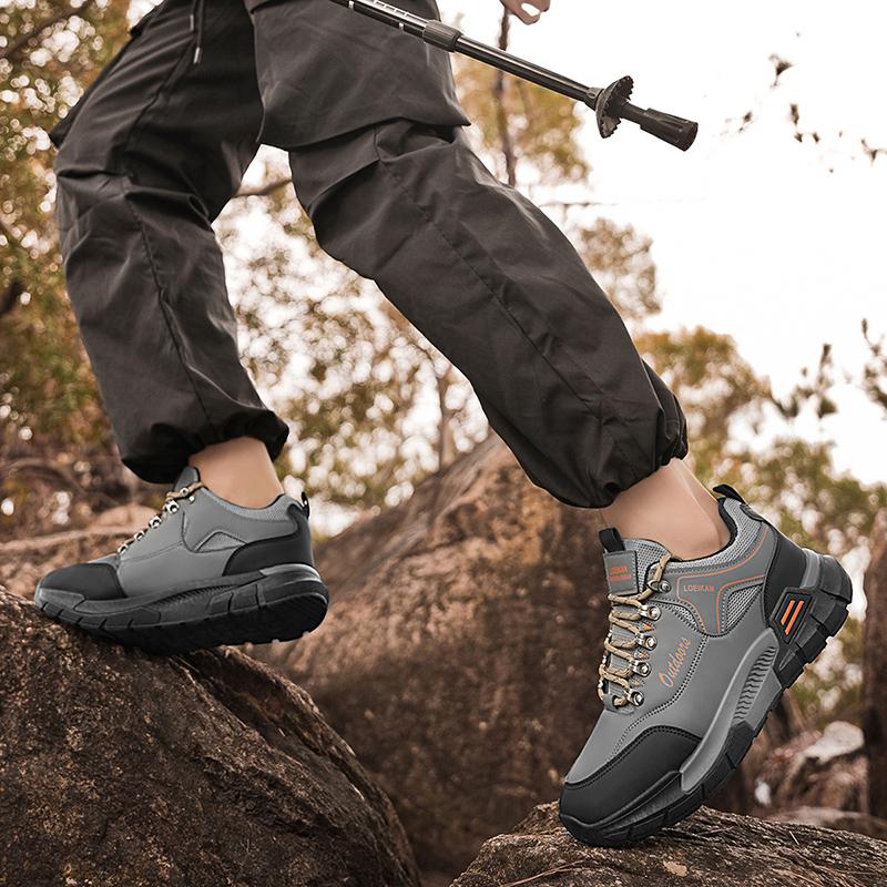 Men's Platform Non Slip Safety Boots Comfortable Trend Travel Shoes Outdoor Hiking Casual Shoes