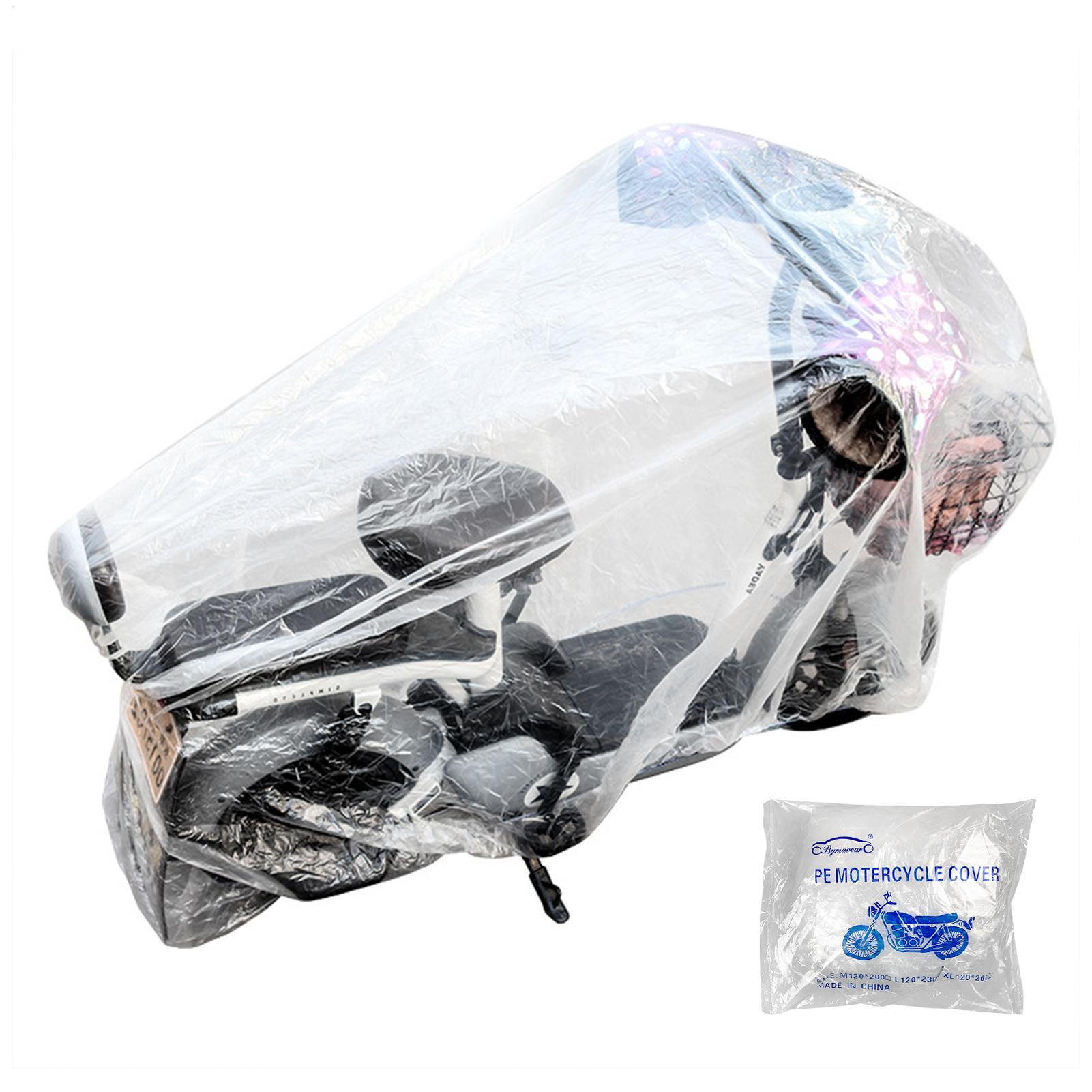 

Clear Motorcycle Covers Transparent Scooter Rain Cover Outdoor Indoor Vehicle Sun Covers All Season Motorcycle Covers For M