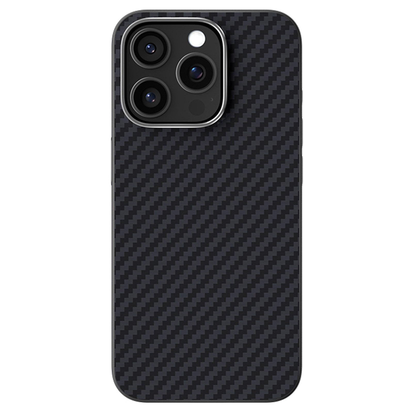 

ABEEL Чехол для iPhone 14 Pro Max, совместимый с MagSafe, задняя крышка с текстурой углеродного волокна Black