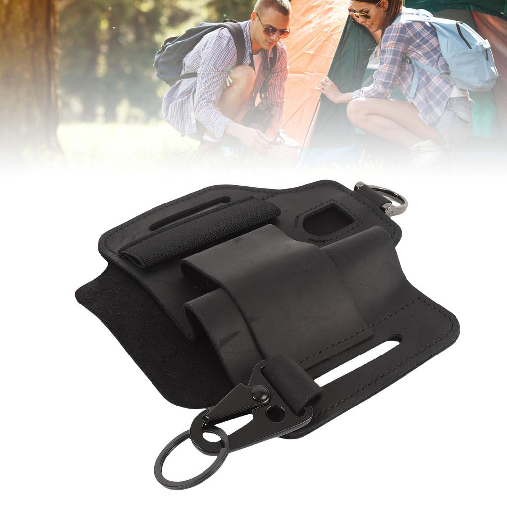 Belt Tool Bag Leather Multifunctional Portable Waist Tool Pouch for Outdoor Adventure Tackling Repair Projects