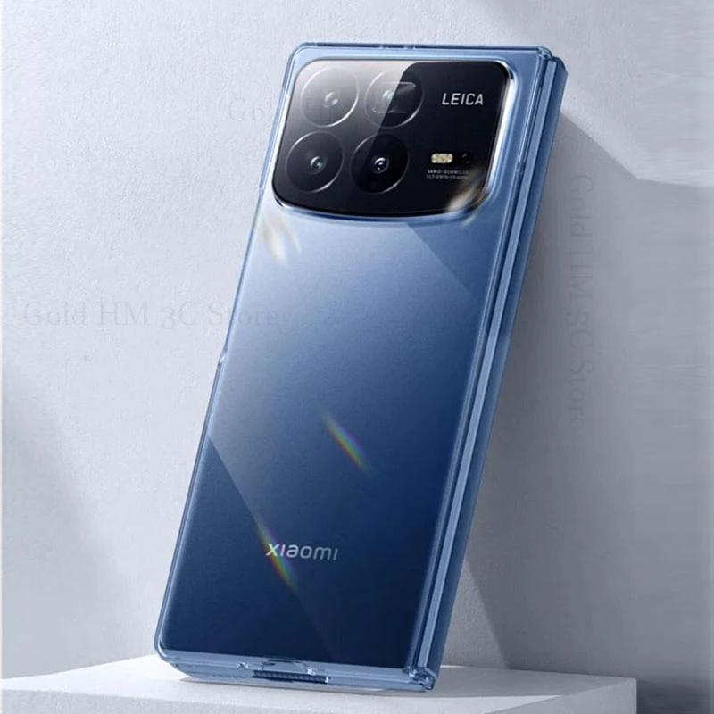 För Xiaomi Mix Fold 4 HD Transparent Telefonfodral för Mi Mix Fold 3 2 Hårt PC-skyddsfodral för Mix Fold 2 Klart Tufft Fodral För Mix Fold 4 3 2 Fundas