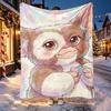 Gizmo (Gremlins) Pattern Blanket for Home Decoration, Bed, Sofa, Car Travel, Camping, Suitable for All Seasons, Birthday Christmas Gift