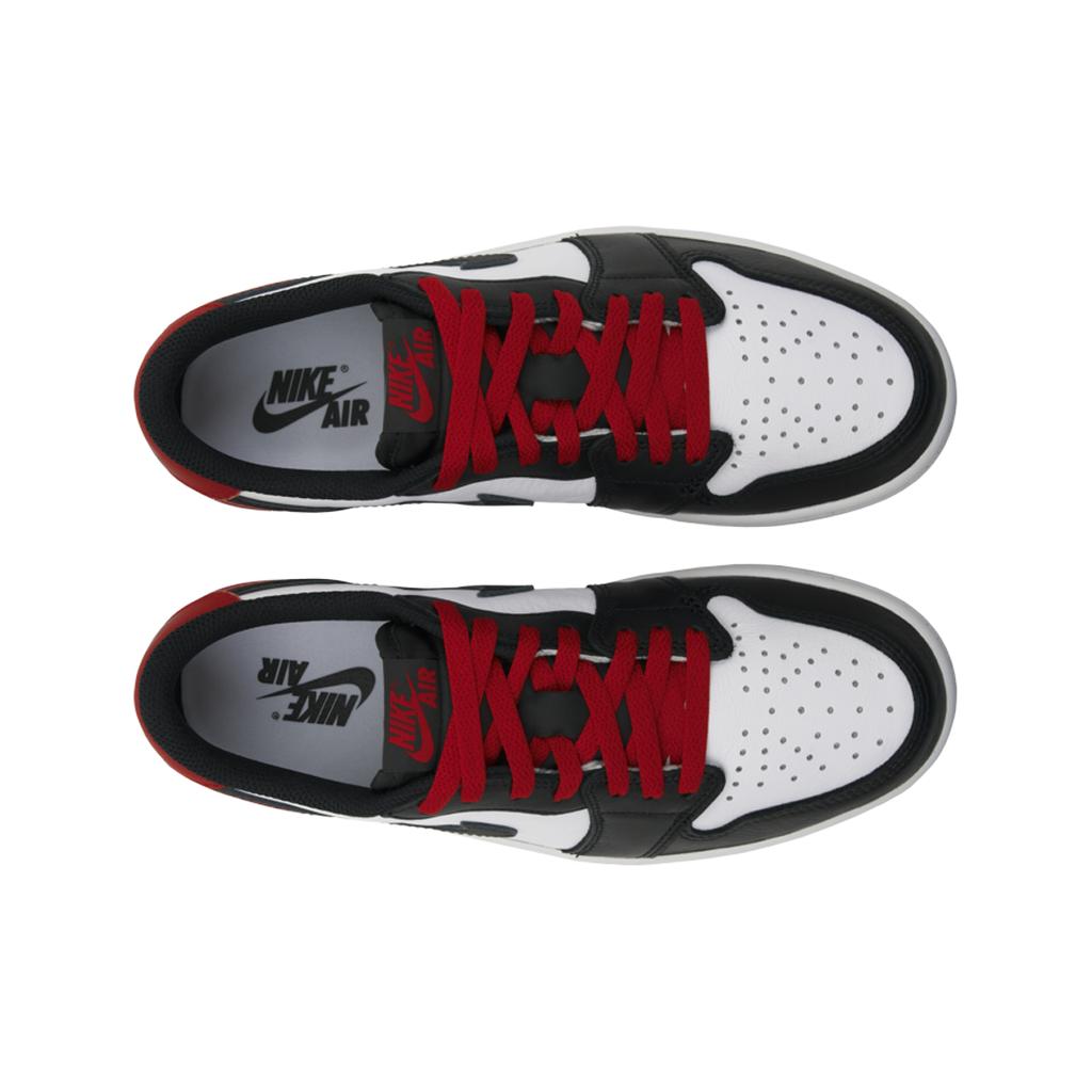 Air Jordan 1 Retro Low OG Black Toe Unisex Sneakers White Varsity-Red CZ0790-106