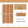 Traceless Self-Adhesive Waterproof Cork Grain Kitchen Label Stickers