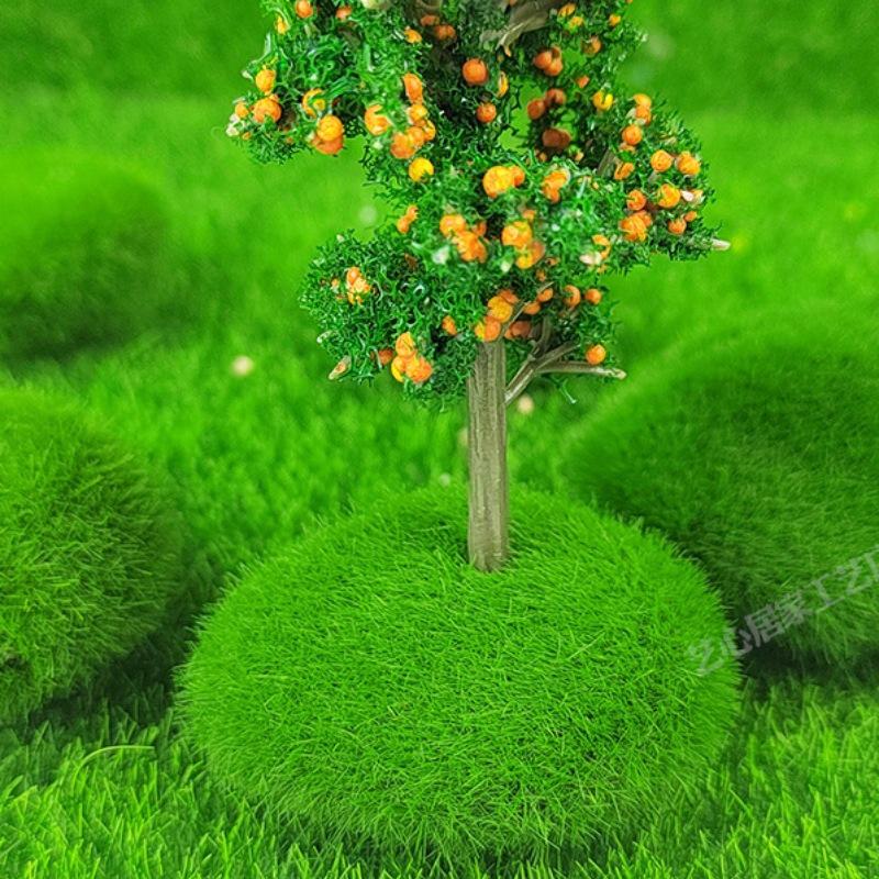 Moss Green Artificial Foam Pebble Decoration for Micro Landscape and Flower Arrangements