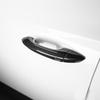 For Hyundai Tucson NX4 2021-2025 Touch / Button Version Exterior Carbon Fiber Bright Black Style Outer Door Handle Cover Trim