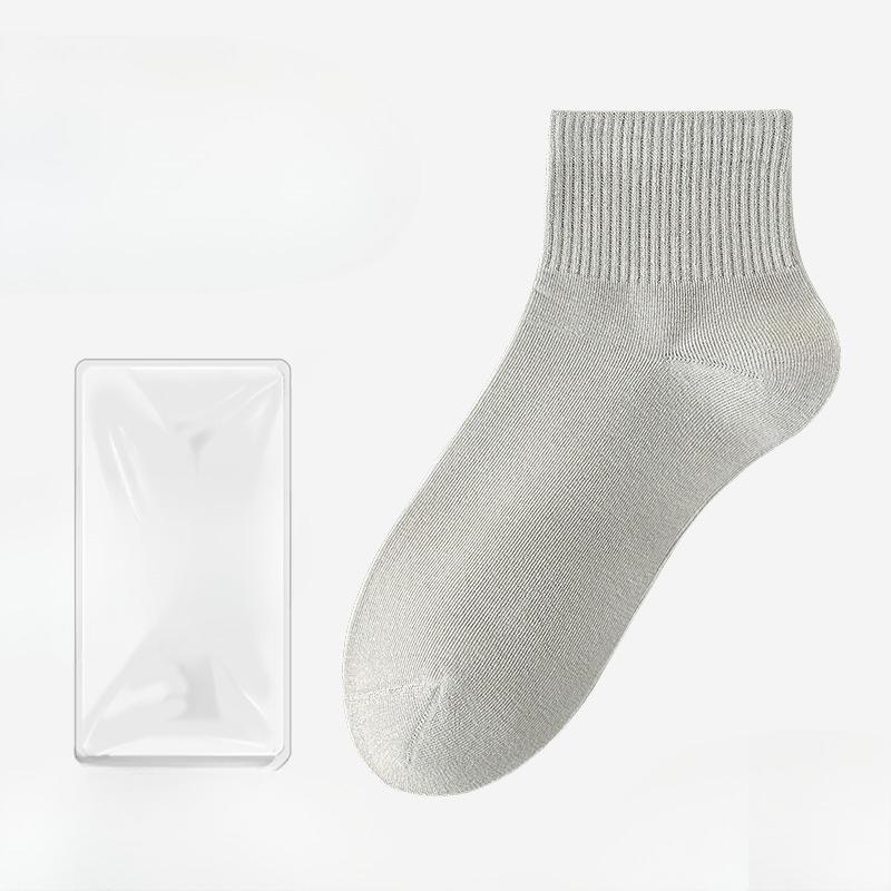 Female Spring and Autumn Pure Cotton Deodorant Sweat Absorbing Breathable Boneless Non Slip Anti Pilling Tube Socks