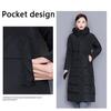 Women's Mid-length Cotton Coats, Winter Coats, Plus Size Coats, Mother's Clothes, Thickened, Long Over-the-knee Coats