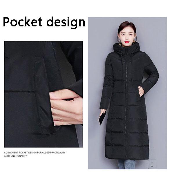 Paltoane de bumbac de lungime medie pentru femei, Paltoane de iarnă, Paltoane plus size, Haine pentru mamă, Îngroșate, Paltoane lungi peste genunchi