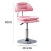 Adjustable Bar Stool with Padded Backrest for Home Kitchen Counter