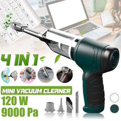 4In1 9000Pa Mini Akku-Luftgebläse Handheld Air Duster Drahtlose Tastatur Auto Staubsauger Tragbare Zyklon-Saug