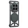 For Honor Magic7 Pro 5G Case with Kickstand Heat Dissipation Hard PC Phone Back Cover Carbon Fiber Texture