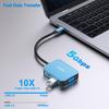 BENFEI USB C HUB USB To HDMI VGA USB C To USB USB Power Compatible with iPhone 15 MacBook iPad XPS 17 4in1, Type-C Adapter, Adapter, Type-C Delivery,