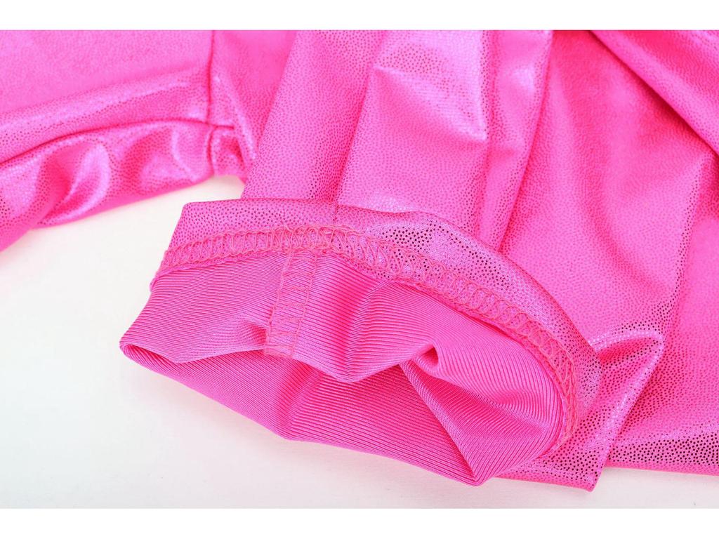 Leggings da Ballo e Yoga per Bambini in Lamina Dorata Lucida: Alta Elasticità, Traspirante